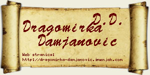 Dragomirka Damjanović vizit kartica